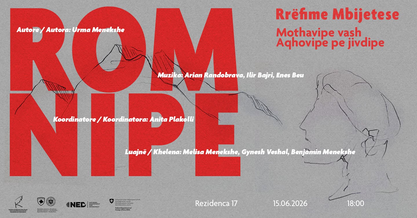 PERFORMANCË: “Romnipe, rrëfime mbijetese” me autore Urma Menekshe